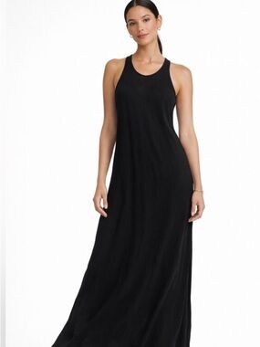 Rachel Pally White Label Black Racerback Maxi Dress